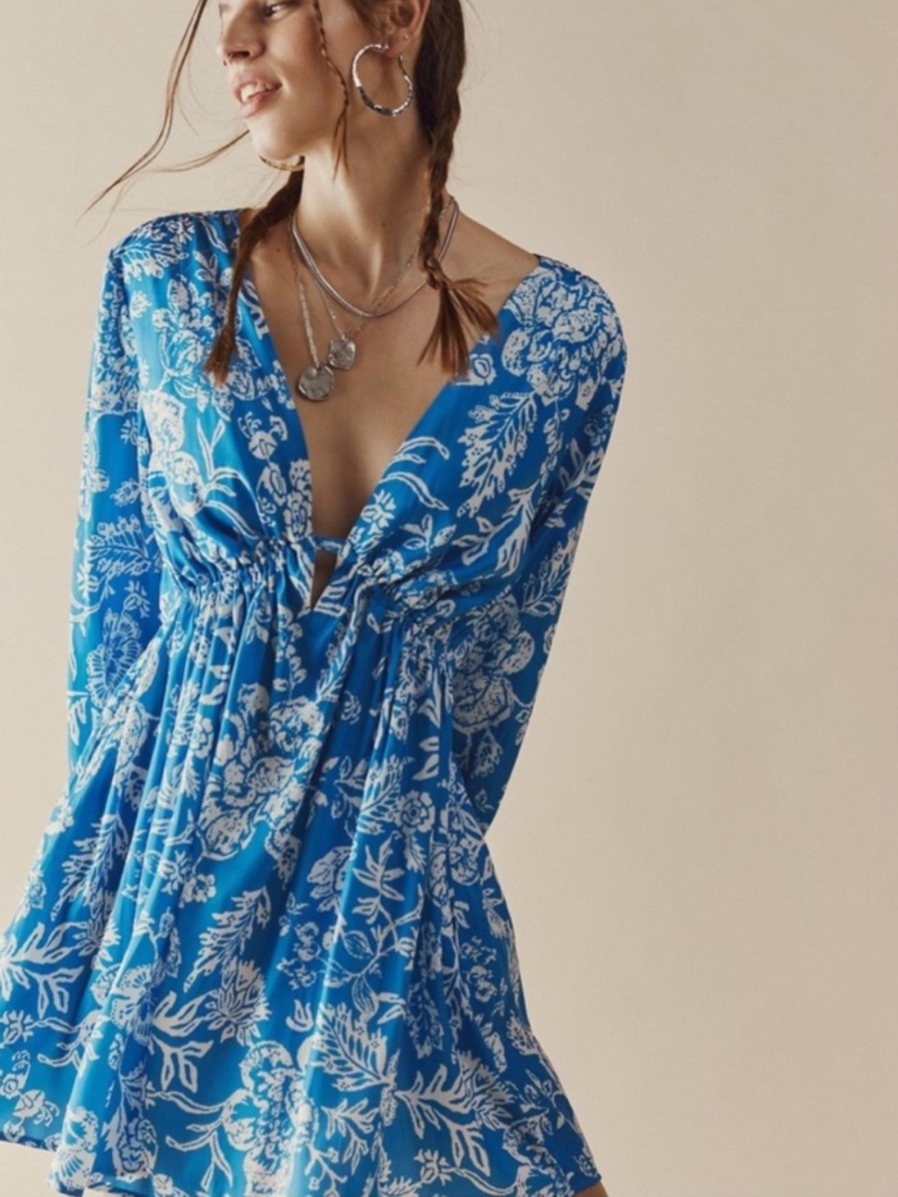 NEW Free People Soli Mini Dress Size Medium $128 Retail